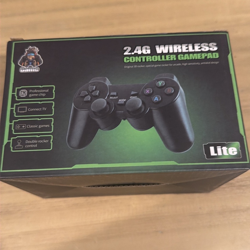 Wireless Gamepad and Console Set - Black